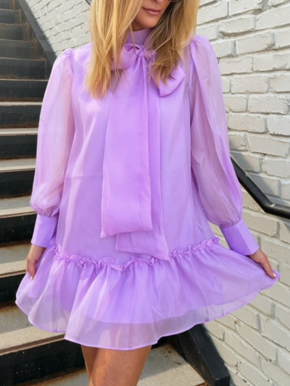 INA | Pierre Bow-Tie Mini Dress